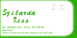 szilarda kiss business card